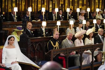 Il principe Harry e Meghan Markle durante il matrimonio