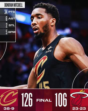 MIAMI HEAT-CLEVELAND CAVALIERS 106-126