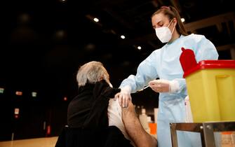 Una vaccinazione anti Covid in Italia
