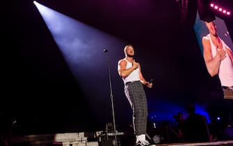ROME, ITALY - AUGUST 5: Dan Reynolds of the group Imagine Dragons perform at Circo Massimo on August 5, 2023 in Rome, Italy. (Photo by Roberto Panucci - Corbis/Corbis via Getty Images)