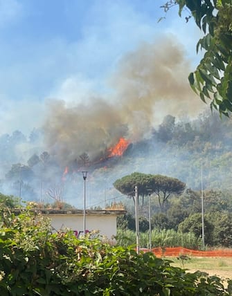 Incendio a Roma