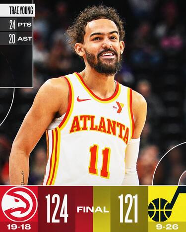  UTAH JAZZ-ATLANTA HAWKS 121-124