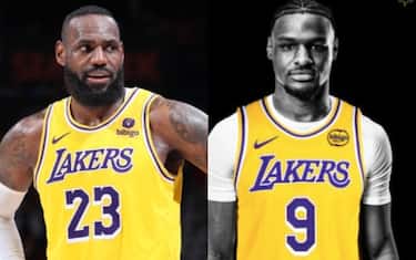 In campo con Bronny: le prima parole di LeBron