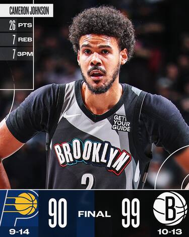 BROOKLYN NETS-INDIANA PACERS 99-90