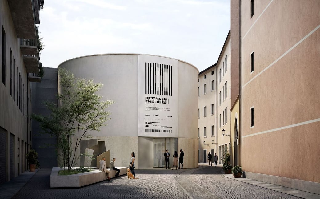Concorso per la riqualificazione dell’ex Cinema Corso di Vicenza. Render del progetto degli studi ALTRALINEA S.R.L. e SPARCH S.R.L