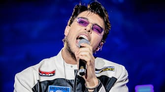 MILAN, ITALY - JUNE 11: Stash of The Kolors performs at Arco Della Pace for Party Like A Deejay 2024 on June 08, 2024 in Milan, Italy. (Photo by Sergione Infuso/Corbis via Getty Images)