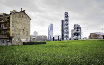 New skyscrapers are changing the skyline in Milan, Italy