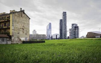 New skyscrapers are changing the skyline in Milan, Italy