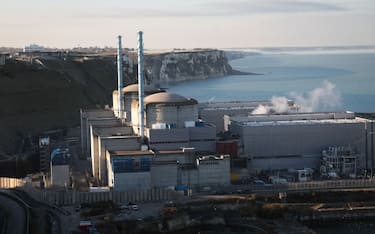 This photograph taken on December 9, 2022, shows the Penly Nuclear Power Plant in Petit-Caux, along the English Channel coast. (Photo by Lou BENOIST / AFP) (Photo by LOU BENOIST/AFP via Getty Images)