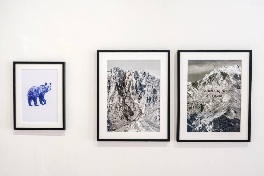 FIUTO Art Space, Provincia Cosmica. Veduta allestimento. Ph Andrea Giuliani. Giuseppe Stampone, La natura delle cose, 2023. Courtesy Museolaboratorio ex manifattura tabacchi - Città Sant'Angelo (PE)