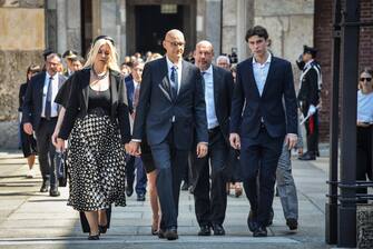 Funerale di Francesco Alberoni nella basilica di S.Ambrogio, Milano 19 Agosto 2023
ANSA/MATTEO CORNER