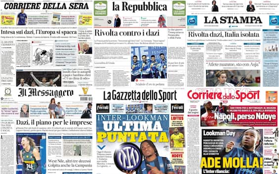 Le prime pagine dei quotidiani di oggi 29 luglio: la rassegna stampa Le prime pagine dei quotidiani di oggi 29 luglio: la rassegna stampa