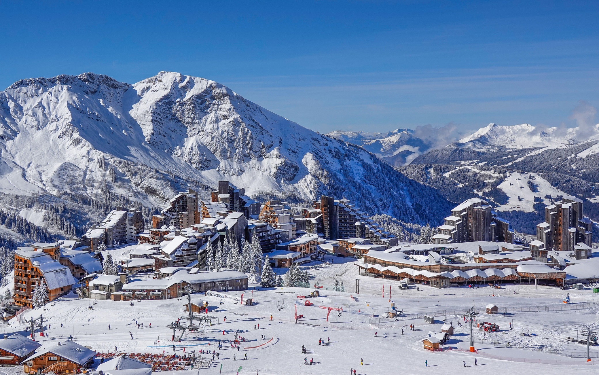 Avoriaz, Wintersportgebiet Les Portes du Soleil, Haute-Savoie, Frankreich