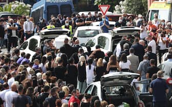 I funerali dei due fratellini di Ardea