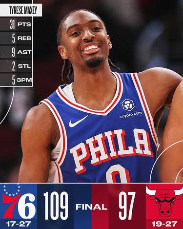 CHICAGO BULLS-PHILADELPHIA 76ERS 97-101
