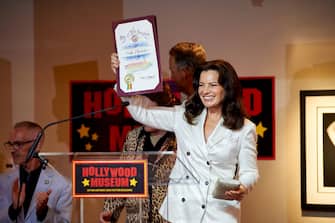 HOLLYWOOD, CALIFORNIA - JUNE 09:  Fran Drescher receives "The Judy Garland Legacy Award" at the "Real To Reel: Portrayals And Perceptions Of LGBTQs In Hollywood" Exhibit at The Hollywood Museum on June 09, 2022 in Hollywood, California. (Photo by Unique Nicole/Getty Images)