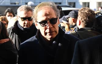 Former soccer player, Franco Baresi, during funerals ceremony of Sinisa Mihajlovic at Santa Maria degli Angeli in Rome, 19 December 2022. ANSA/CLAUDIO PERI 