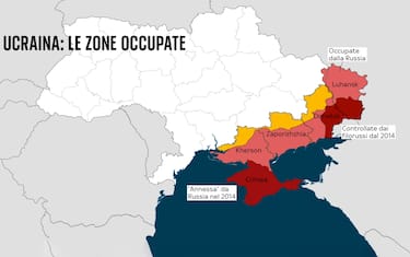 I territori effettivamente occupati dalla Russia