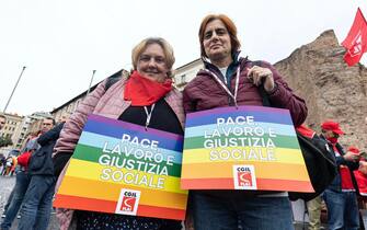 Le manifestazioni per la pace a Roma e Milano