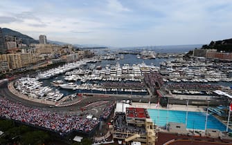 MONTE CARLO, MONACO - MAY 27:  General view of the harbour and swimming pool complex during the Monaco Formula One Grand Prix at the Circuit de Monaco on May 27, 2012 in Monte Carlo, Monaco.  (Photo by Paul Gilham/Getty Images)