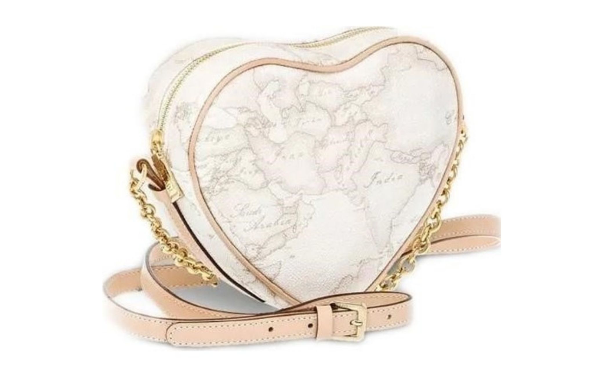Geo White Mini tracolla a cuore