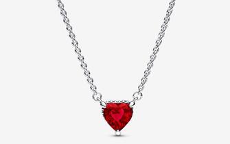 Collana cuore rosso