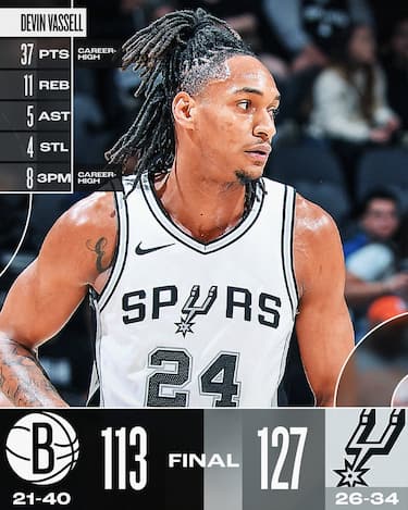 SAN ANTONIO SPURS-BROOKLYN NETS 127-113
