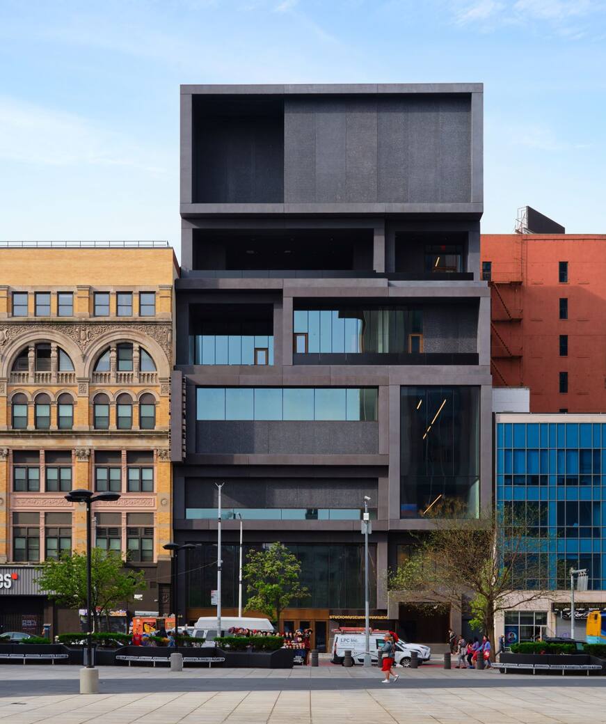 Exterior View of the Studio Museum in Harlem's New Building. Courtesy Studio Museum in Harlem. Photo: © Dror Baldinger FAIA