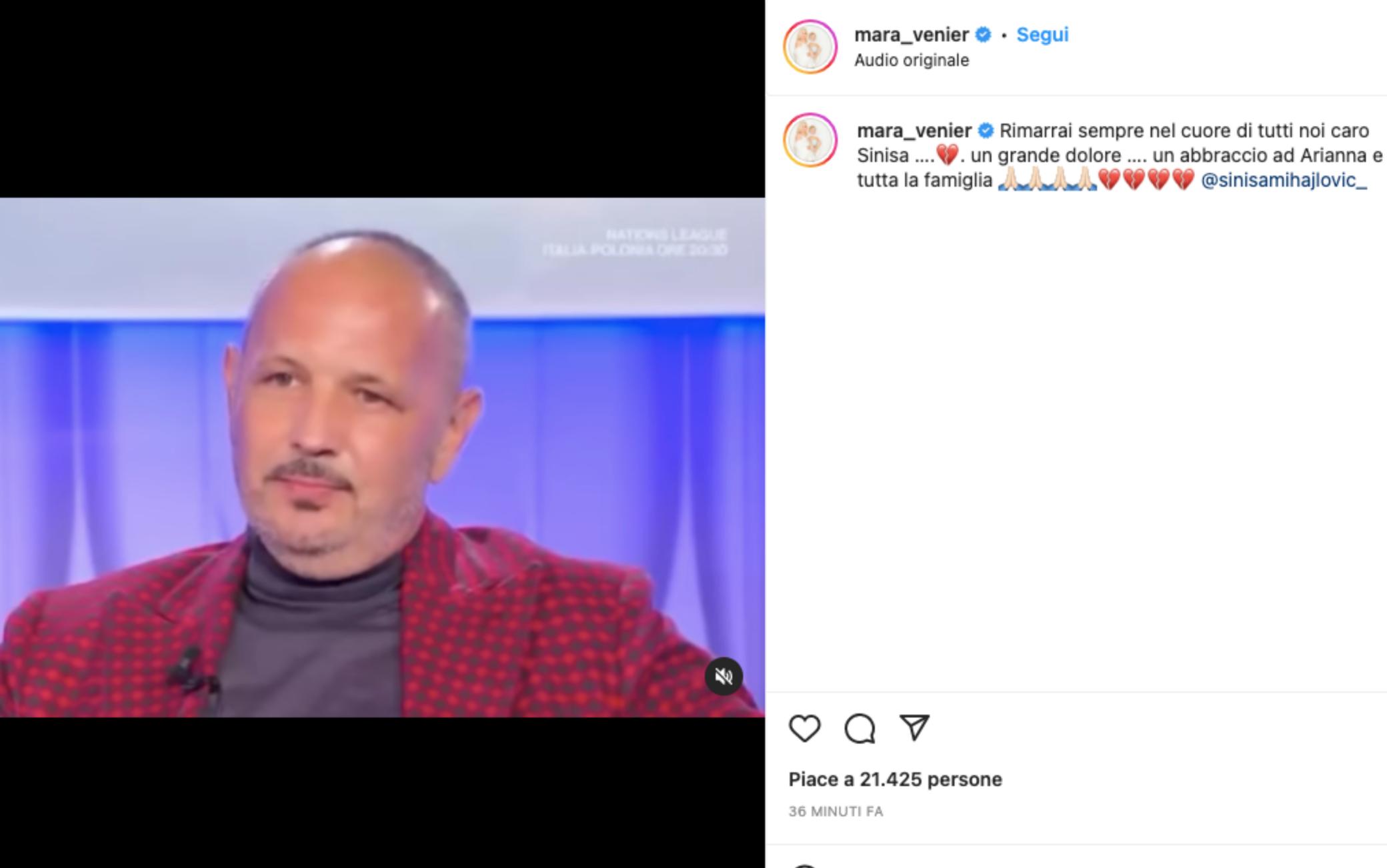 Il ricordo social di Sinisa Mihajlovic