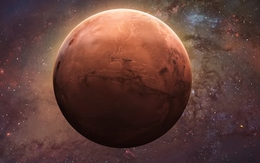 Red planet Mars surface. Exploration and expedition on red planet. Elements of this image furnished by NASA (url:https://mars.nasa.gov/system/site_config_values/meta_share_images/1_mars-nasa-gov.jpg)