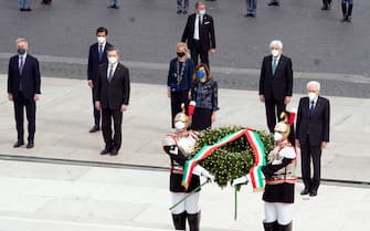 Il presidente della Repubblica Sergio Mattarella durante la festa della Repubblica