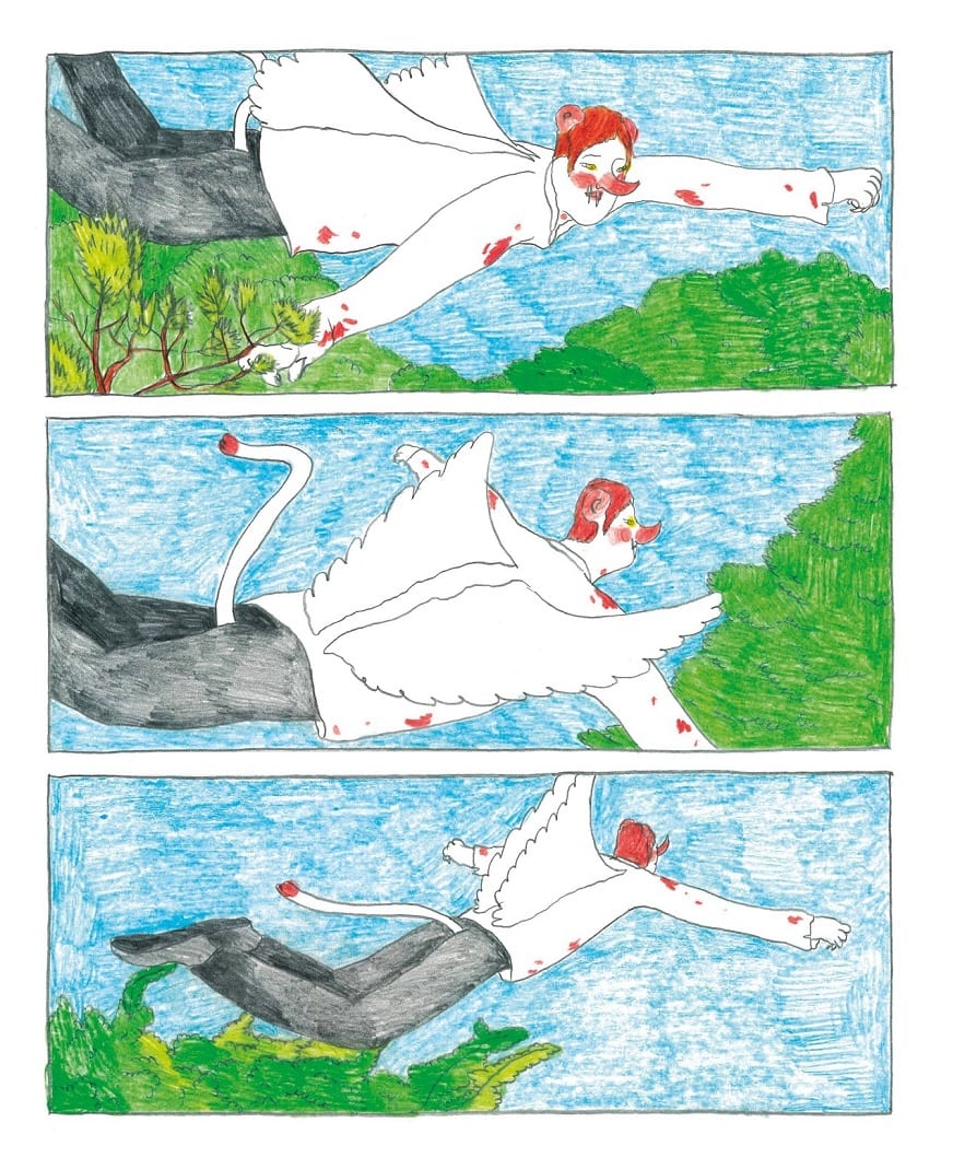 Una delle tavole di Zuzu presenti nel suo "Giorni felici" ©2021 ZUZU Una delle tavole di Zuzu presenti nel suo "Giorni felici"