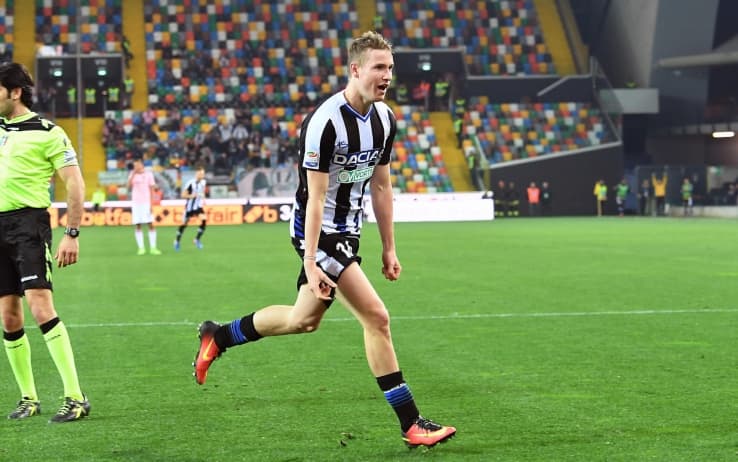 Jakub Jankto con la maglia dell'Udinese