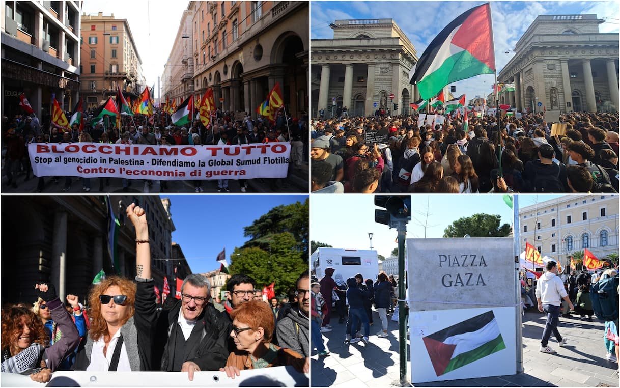 Sciopero generale e cortei: disagi per i treni. Cgil: "A Milano in 100mila". LIVE Sciopero generale e cortei: disagi per i treni. Cgil: "A Milano in 100mila". LIVE