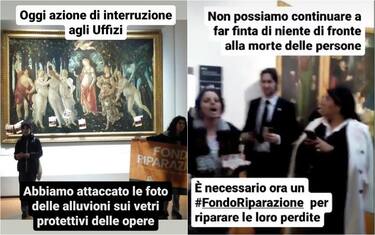 Il blitz agli Uffizi