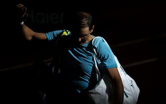 epa11652018 (FILE) - Rafael Nadal of Spain leaves the court after losing his Men's Singles 1st round match against Alexander Zverev of Germany during the French Open Grand Slam tennis tournament at Roland Garros in Paris, France, 27 May 2024  (reissued 10 October 2024). On 10 October 2024, Rafael Nadal of Spain announced that he will retire from professional tennis. Since winning his first ever title in 2004, Nadal won 92 titles, including 22 grand slams and a record 14 French Open titles.  EPA/YOAN VALAT