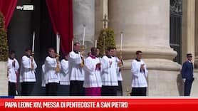 Papa Leone XIV, messa di Pentecoste a San Pietro