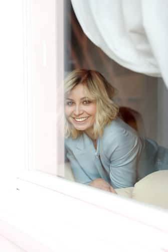 CORTINA D'AMPEZZO, ITALY - MARCH 26: Anna Ferzetti poses during Cortinametraggio 2021 at Hotel Victoria Park on March 26, 2021 in Cortina d'Ampezzo, Italy. (Photo by Vittorio Zunino Celotto/Getty Images for ABA)