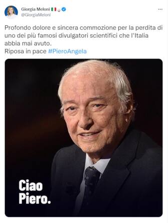 Il post di Giorgia Meloni