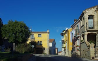 Petacciato - Molise - 26 December 2019 - A road that crosses the town