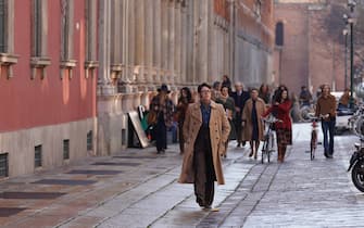 Statale, Festa del Perdono, Set del FILM che racconta l'omicidio GUCCI con Lady Gaga