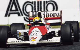 ADELAIDE STREET CIRCUIT, AUSTRALIA - NOVEMBER 04: Ayrton Senna, McLaren MP4-5B Honda during the Australian GP at Adelaide Street Circuit on November 04, 1990 in Adelaide Street Circuit, Australia. (Photo by LAT Images)