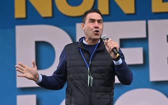 Roberto Vannacci during traditional Lega party rally in Pontida (Bergamo), 6 October 2024. 
ANSA/MICHELE MARAVIGLIA