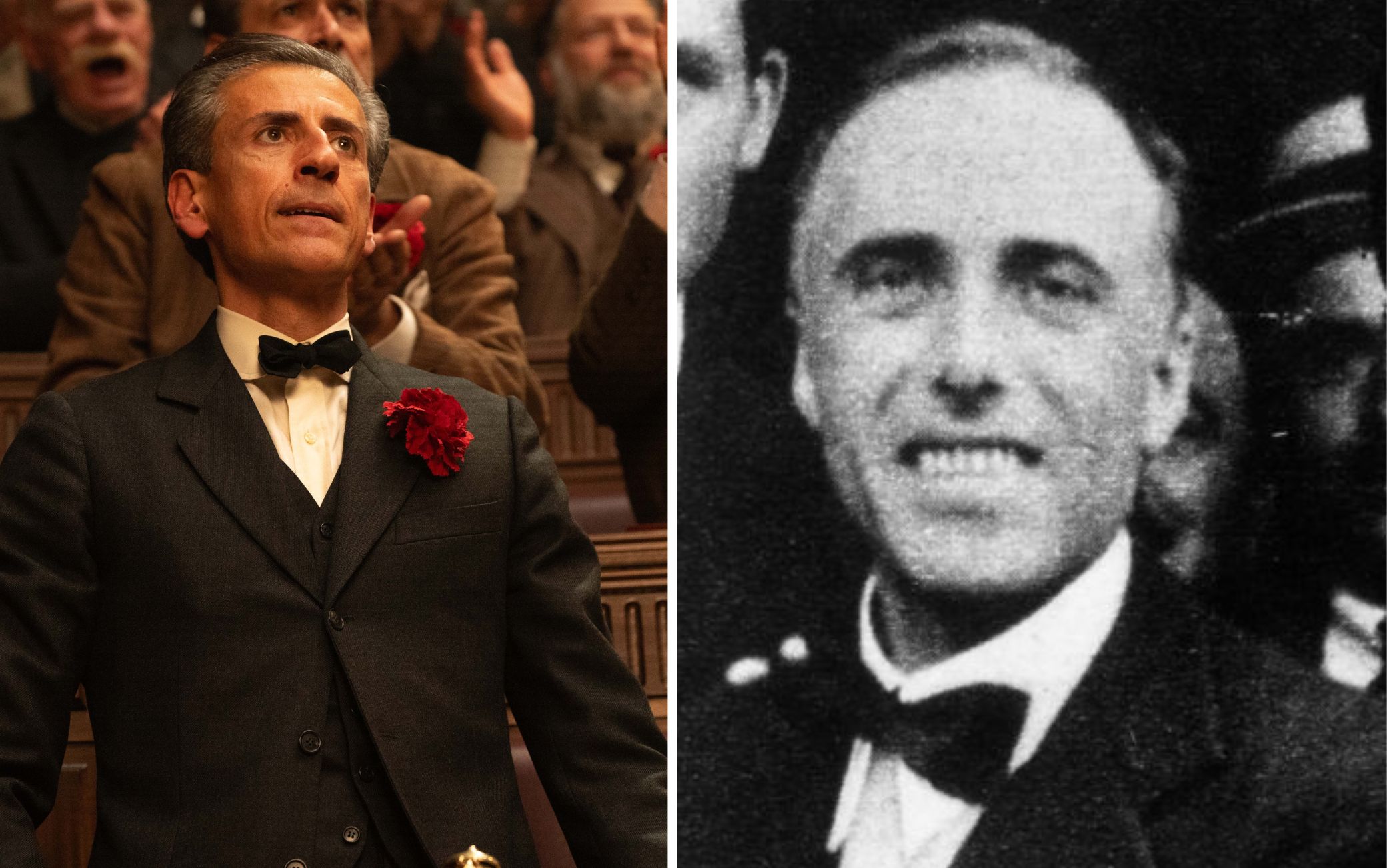 M - Il figlio del secolo, il confronto tra attori del cast e personaggi