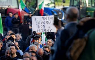 Partecipanti alla manifestazione del 'Cra agricoltori traditi' al Circo Massimo, Roma, 15 febbraio 2024.
ANSA/MASSIMO PERCOSSI