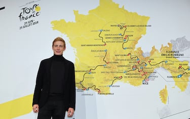 Jonas Vingegaard  attends at Press conference ,Tour de France 2024 at Palais des congres, Paris, France, on October 25//03PARIENTE_p06602/Credit:JP PARIENTE/SIPA/2310251557