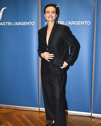 ROME, ITALY - FEBRUARY 26: Kasia Smutniak attends the photocall for the Nastri D'Argento Documentary Prize 2024 at Cinema Barberini on February 26, 2024 in Rome, Italy. (Photo by Antonio Masiello/Getty Images)