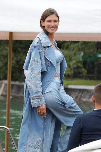 VENICE, ITALY - AUGUST 30: Bianca Balti arrives at the Hotel Excelsior pier for the 80th Venice International Film Festival 2023 on August 30, 2023 in Venice, Italy. (Photo by Pascal Le Segretain/Getty Images)