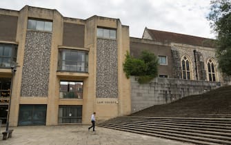 Exterior of the Law Courts in the city of Winchester in Hampshire, UK