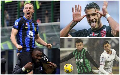 Inter campione d'inverno: 2-1 al Verona. Sassuolo-Fiorentina: 1-0